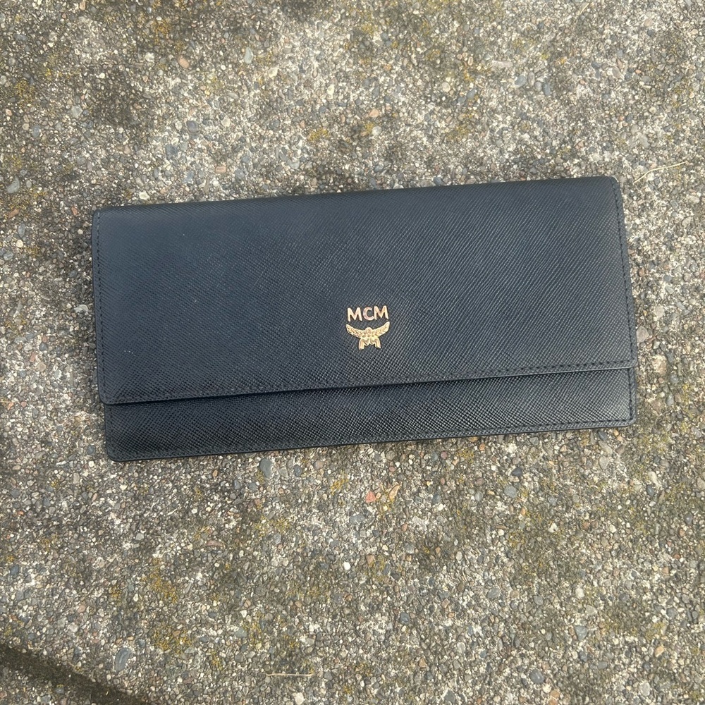 MCM Black Leather Wallet